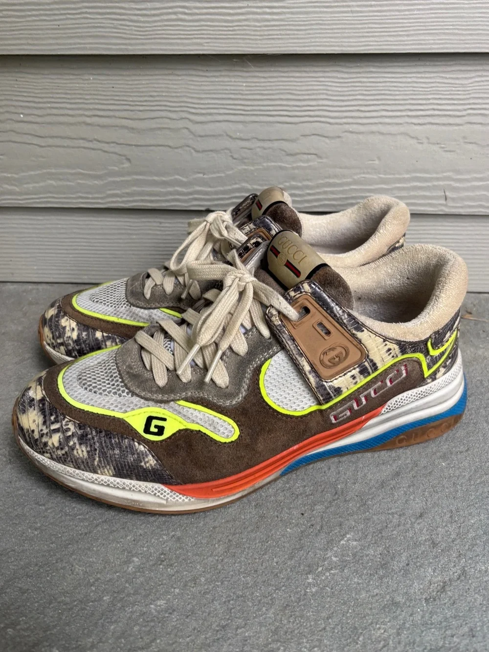 Gucci Ultraspace Mixed Media Logo Sneakers